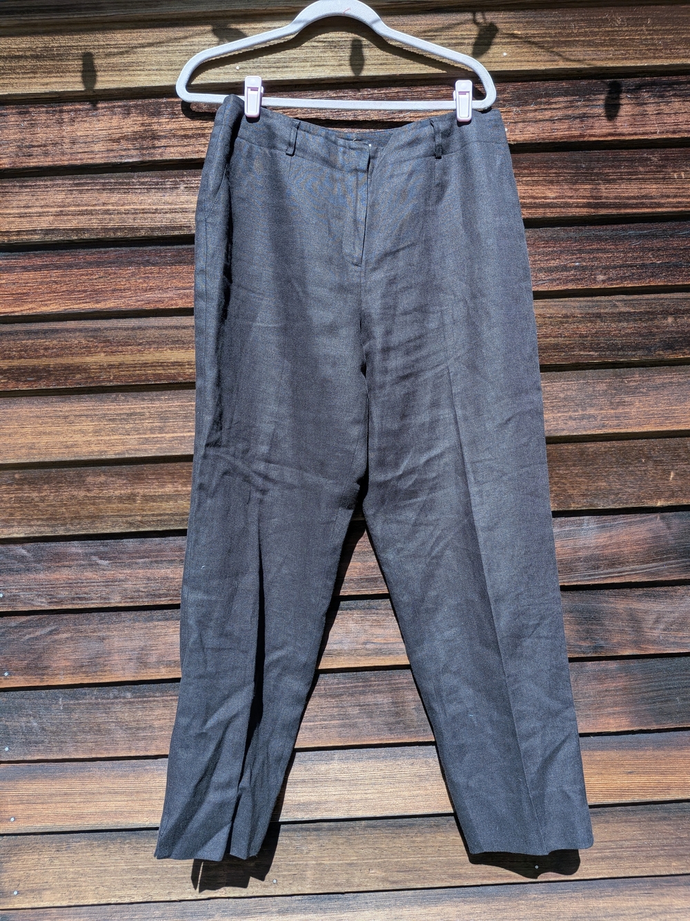 Talbot's Irish Linen Classic Ankle Cropped Capsule Minimalist Trousers 12